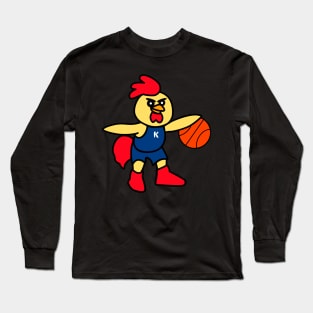 Kentucky Chicken with Basketball Long Sleeve T-Shirt